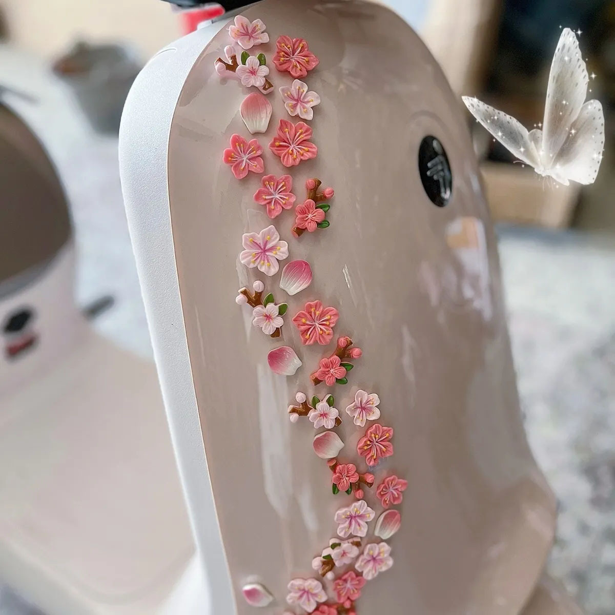 Car Accessories Sticker - Peach Blossom Car Decal DIY 3D