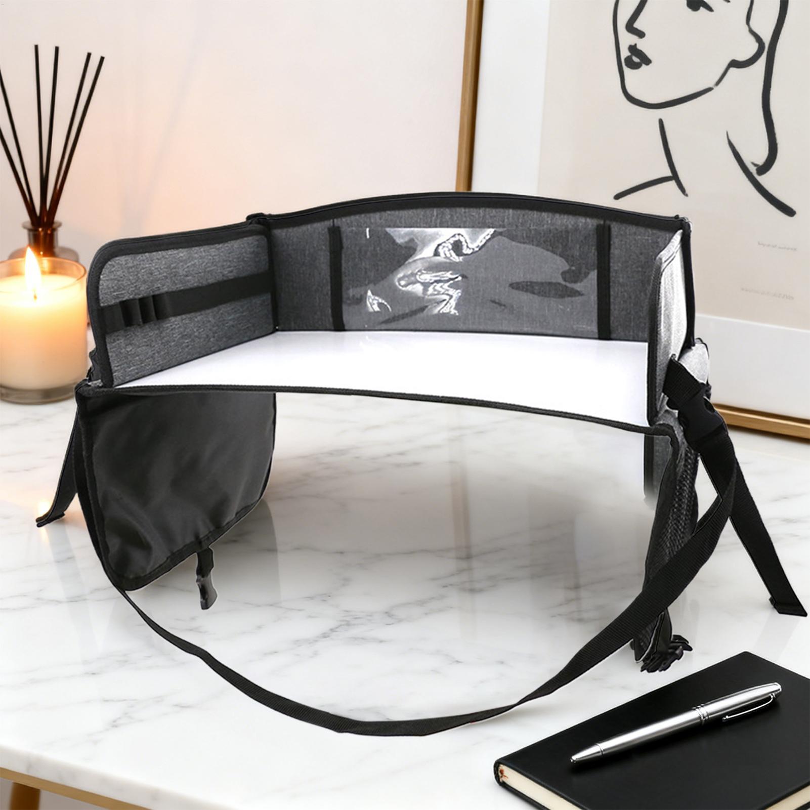 Car Seat Organizer - Kids Car Tray With Pocket Foldable