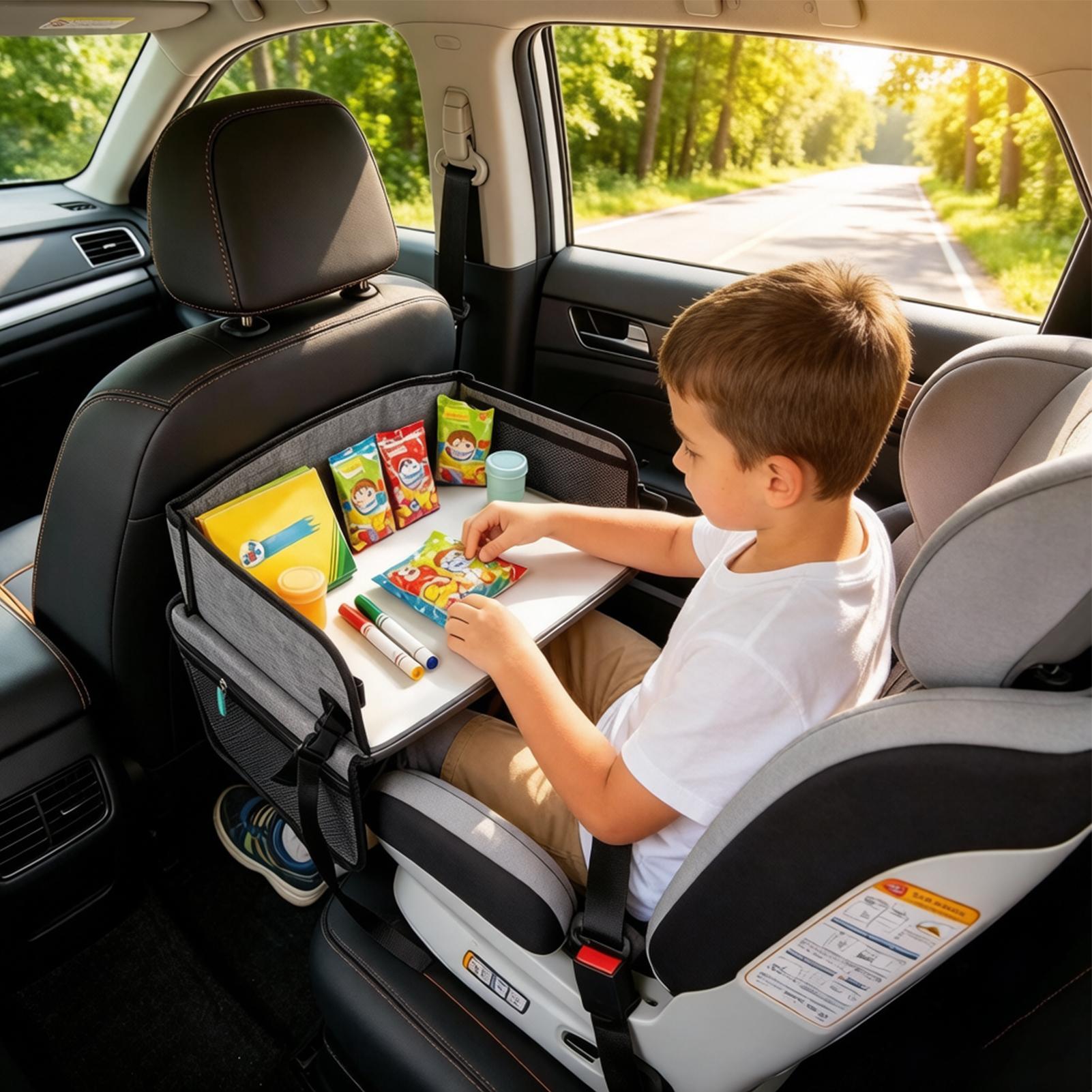 Kids Car Tray With Pocket Fold - Car Seat Organizer ulasan dan harga