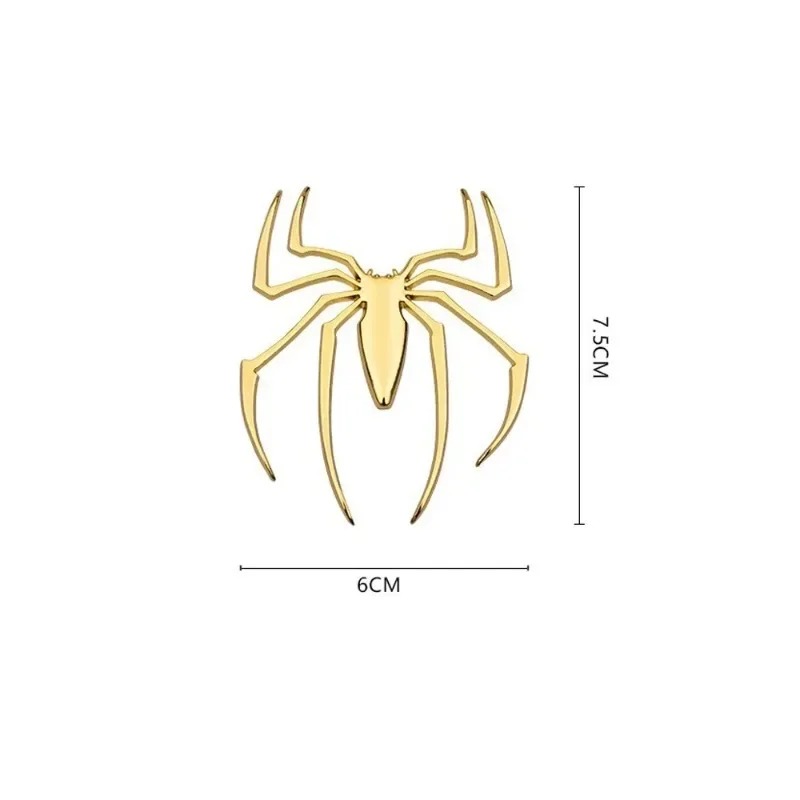 3D metal car stickers, spider  - Car Accessories Sticker ulasan dan harga