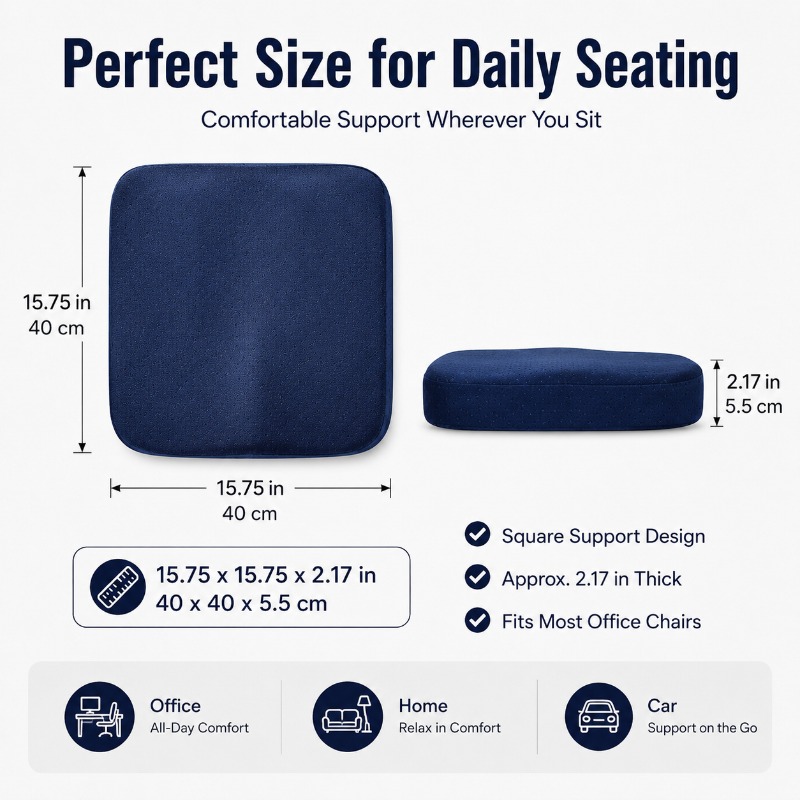 Thick Memory Foam Chair Cushio - Car Seat Cushion Memory Foam ulasan dan harga