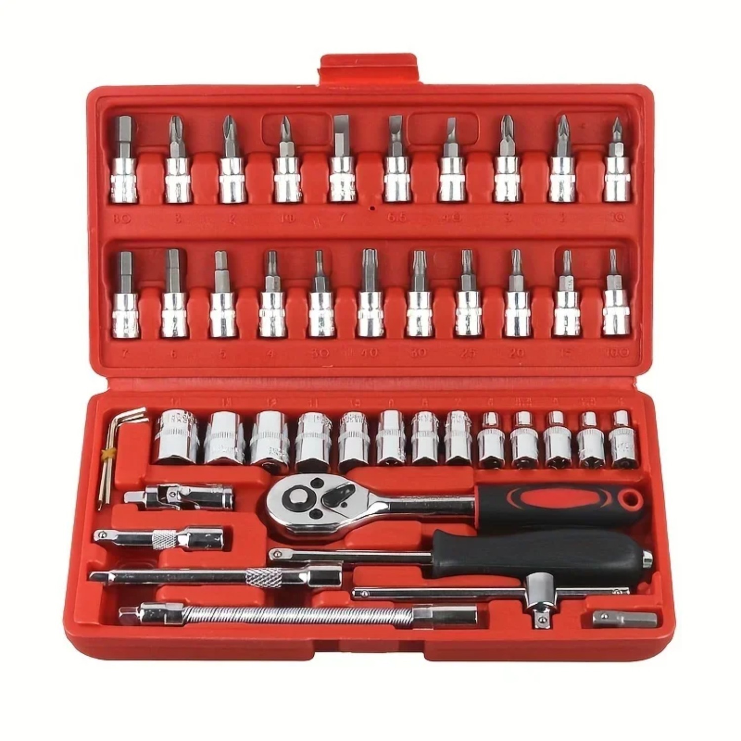 46pcs 1/4 Inch Drive Socket Se - Car Accessories Workshop ulasan dan harga