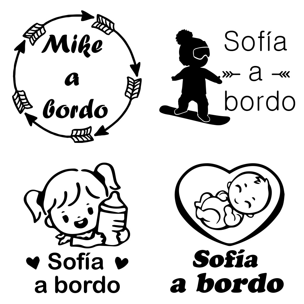 1pc Vinyl baby a bordo colorfu - Car Accessories Sticker ulasan dan harga