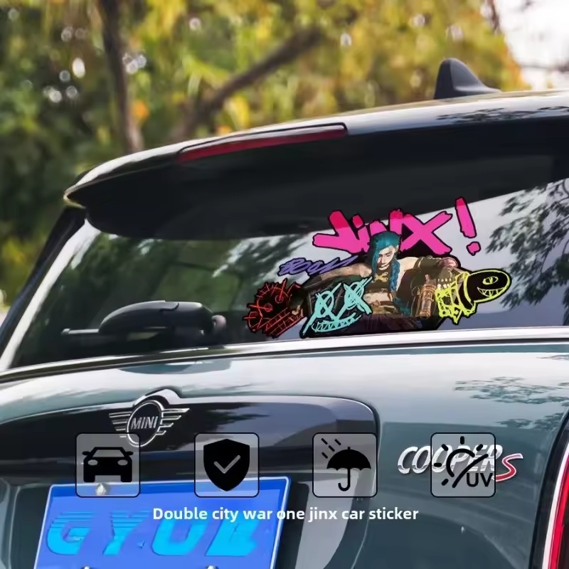 Arcane Jinx Graffiti Reflectiv - Car Accessories Sticker ulasan dan harga