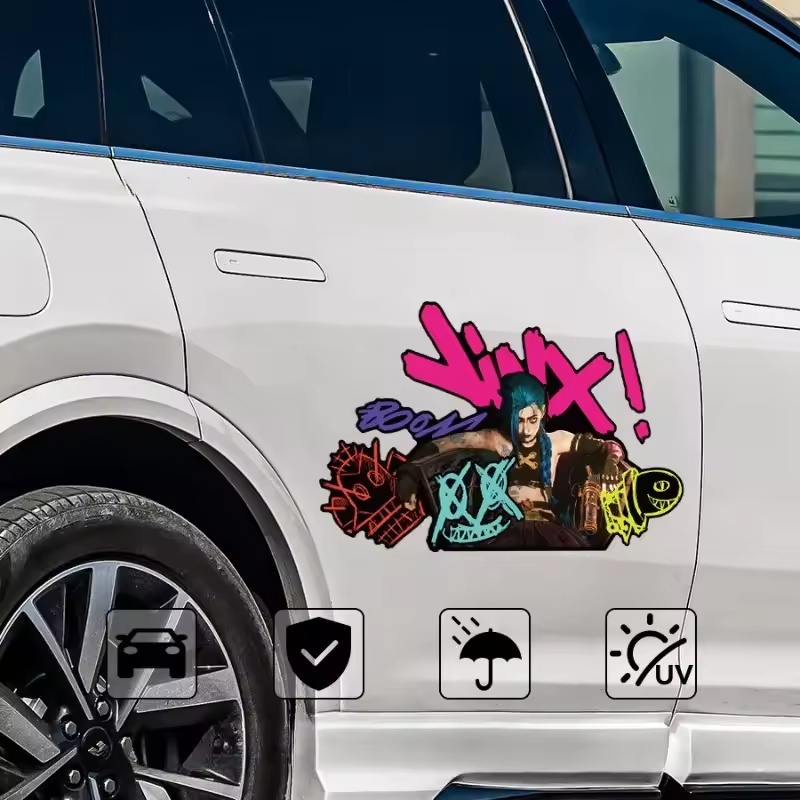 Arcane Jinx Graffiti Reflectiv - Car Accessories Sticker ulasan dan harga