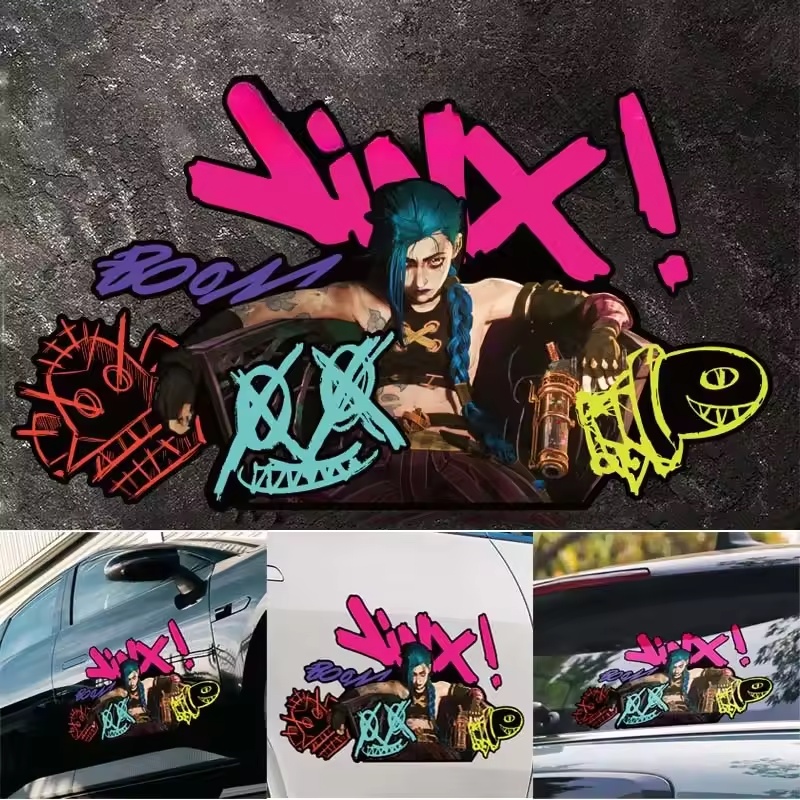 Arcane Jinx Graffiti Reflectiv - Car Accessories Sticker ulasan dan harga
