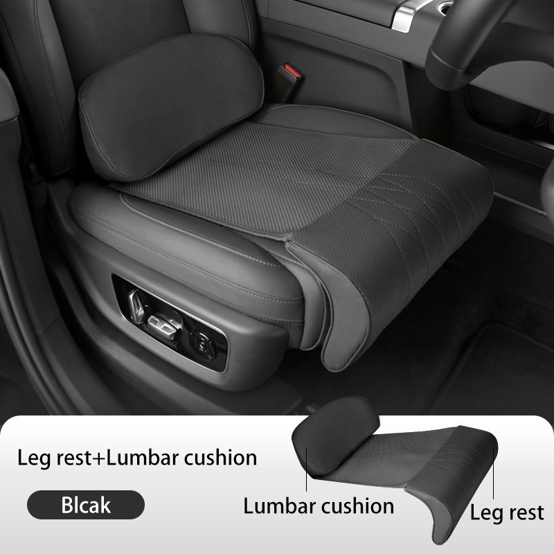 Nappa Leather Leg Support Exte - Car Seat Cushion Memory Foam ulasan dan harga