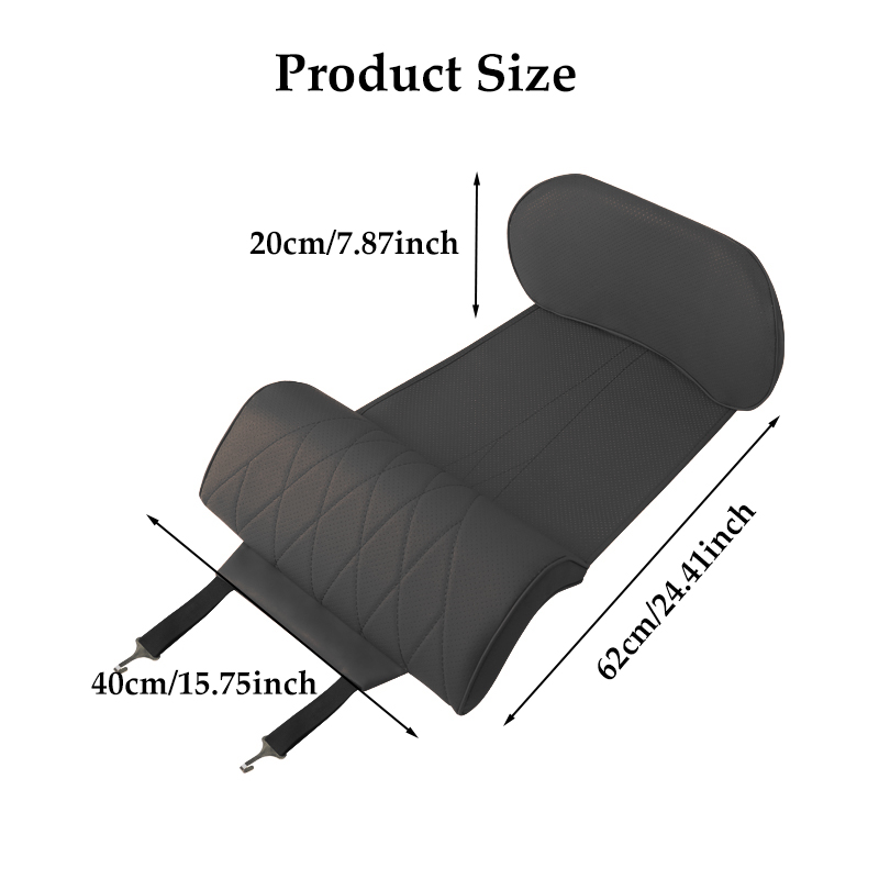 Nappa Leather Leg Support Exte - Car Seat Cushion Memory Foam ulasan dan harga
