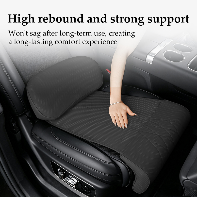 Nappa Leather Leg Support Exte - Car Seat Cushion Memory Foam ulasan dan harga