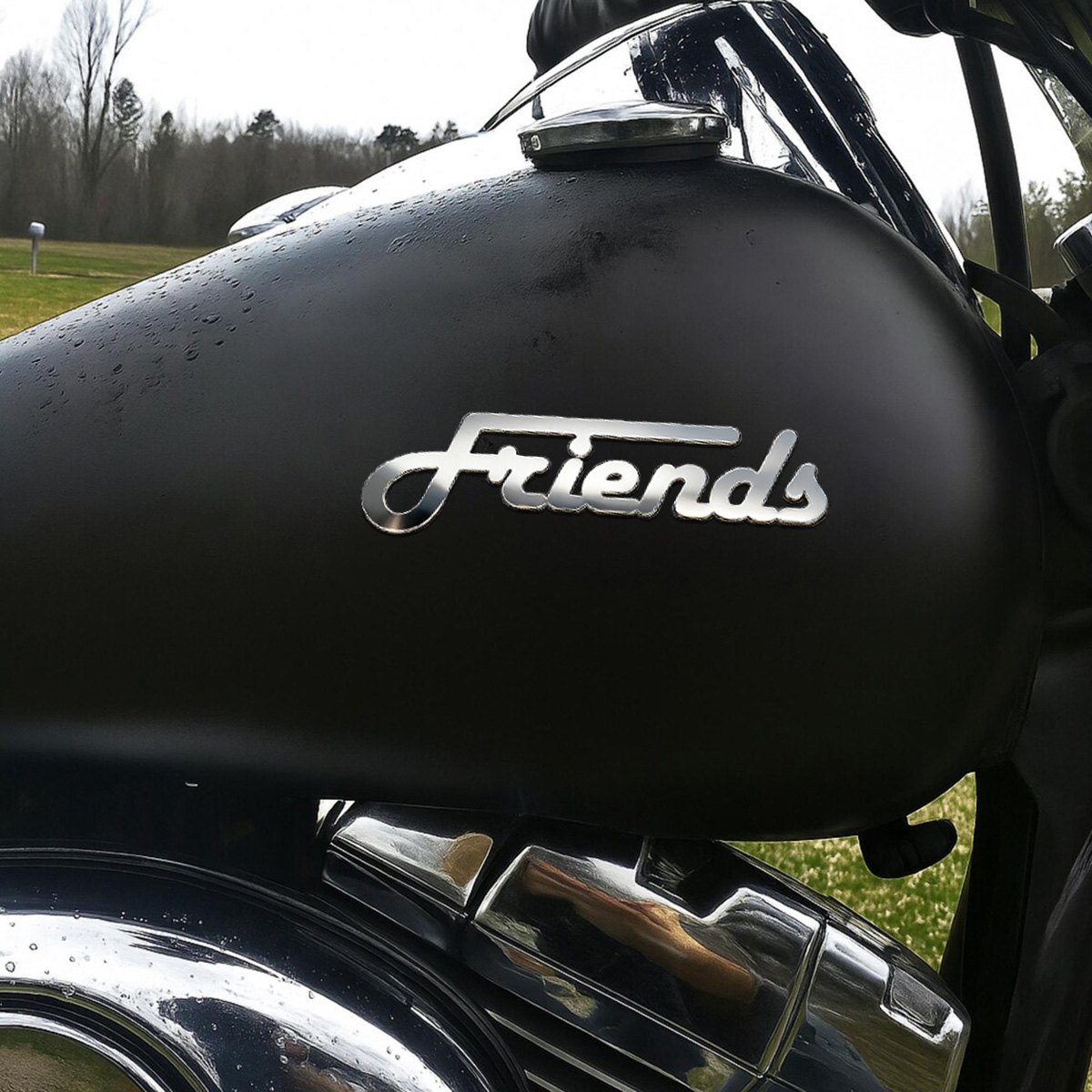 Creative Font Metal Sticker Cu - Car Accessories Sticker ulasan dan harga