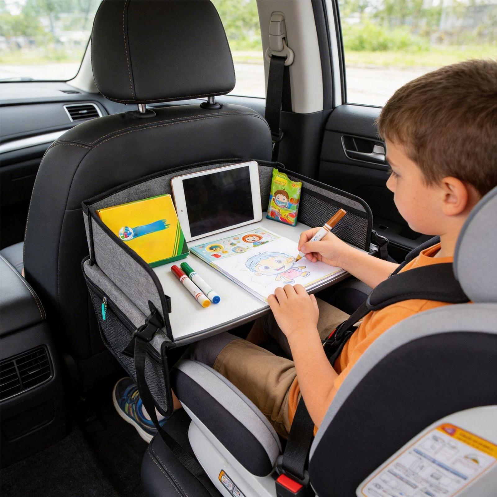 Kids Travel Tray With Pocket F - Car Seat Organizer ulasan dan harga
