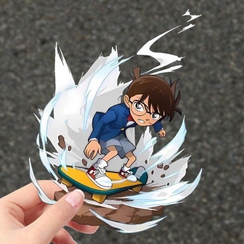 Detective Conan Cartoon Skateb - Car Accessories Sticker ulasan dan harga