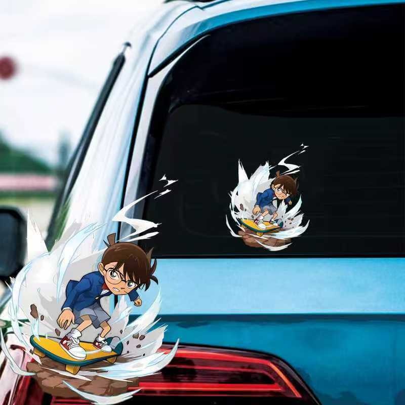Detective Conan Cartoon Skateb - Car Accessories Sticker ulasan dan harga