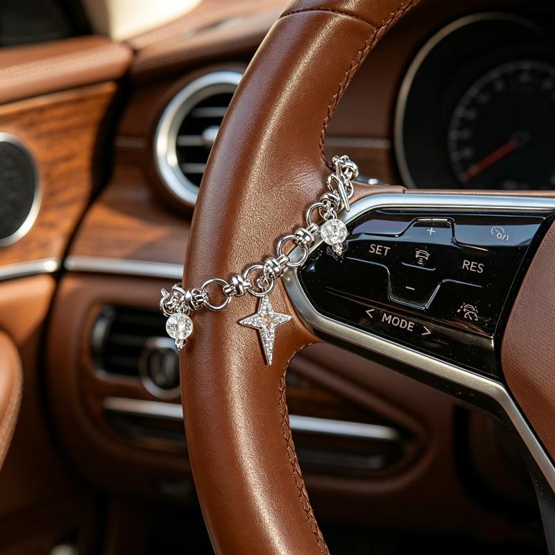 Steering Wheel Rosary Ornament - Car Accessories Unique ulasan dan harga