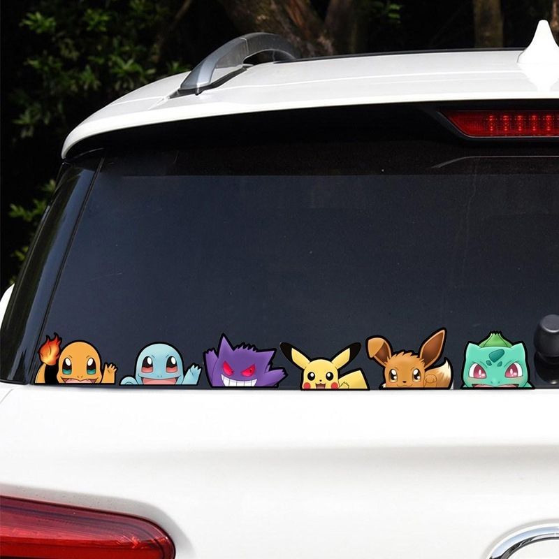 Pokémon car window sticker, Po - Car Accessories Sticker ulasan dan harga